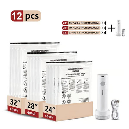 Phenika™ Cordless Travel Vacuum Bags