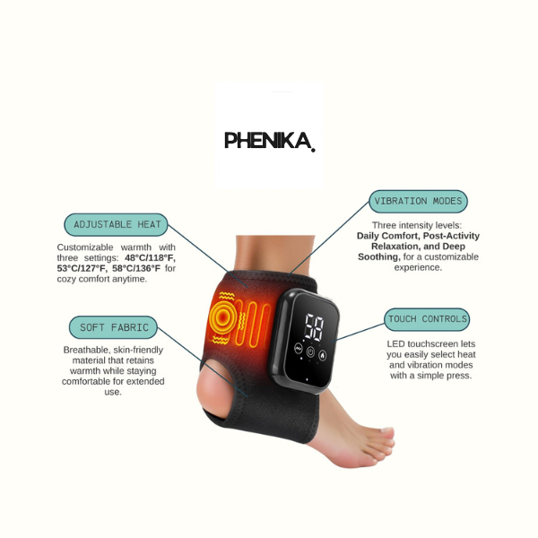 Phenika™ Heel Pad with Heat & Vibration