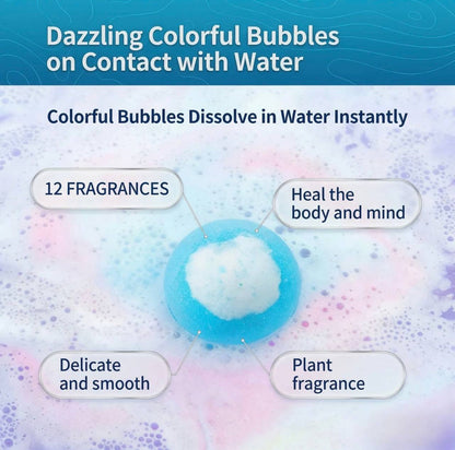 Phenika™ Kids Bath Bombs with Hidden Surprise Toys – 12 Pack Fun Set