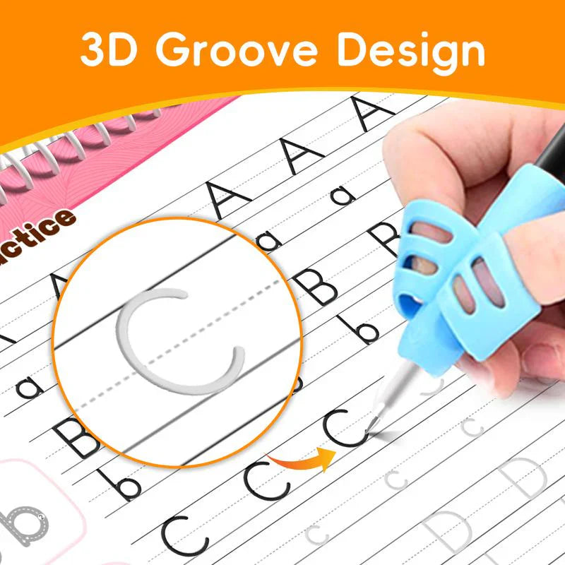 Phenika™ 6 Reusable Grooved Handwriting Workbook for Kids