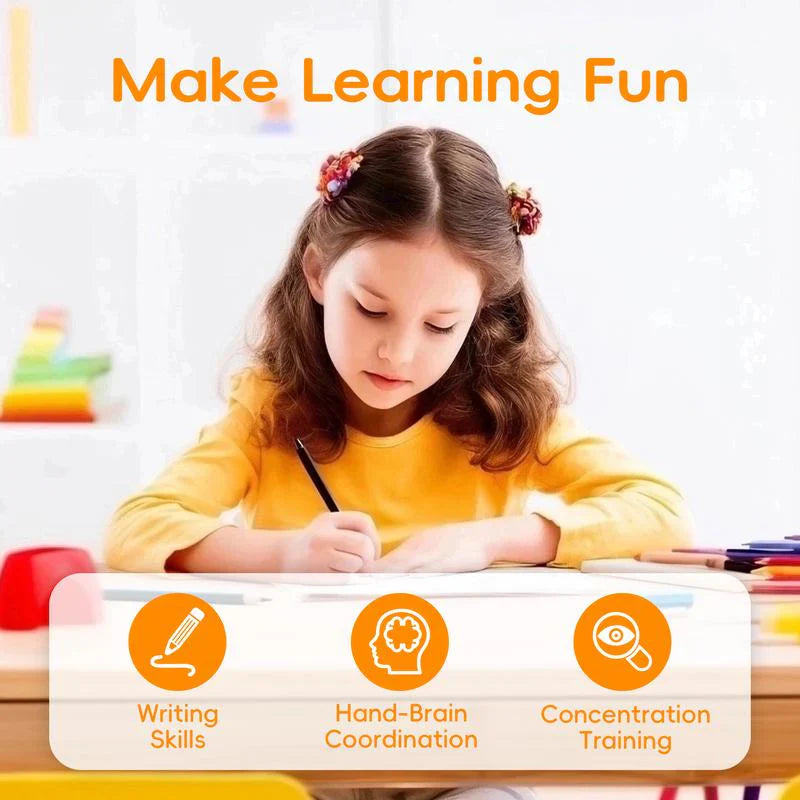 Phenika™ 6 Reusable Grooved Handwriting Workbook for Kids