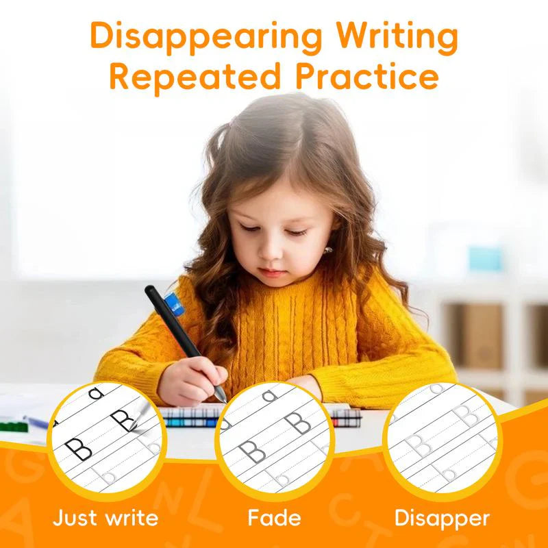 Phenika™ 6 Reusable Grooved Handwriting Workbook for Kids